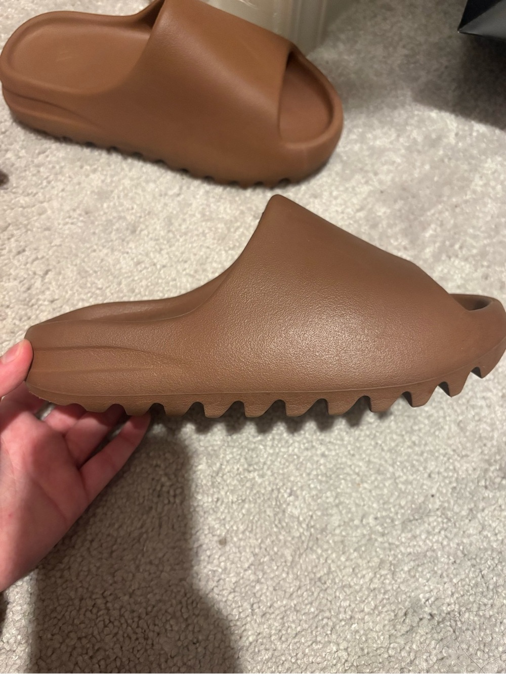 Chunky Slide Sandals in Brown - Picture 2 of 5